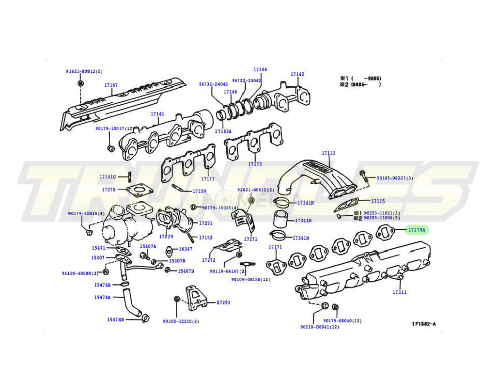 Genuine Intake Gasket to suit Toyota Landcruiser 1990-2007