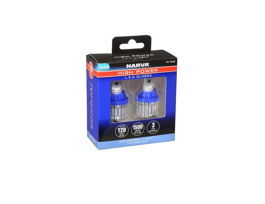26187 | Narva 12/24V Gen III LED T20 High Power Reverse Globes