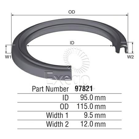 Rear Crankshaft Oil Seal to suit Toyota 1HD/1KD/1KZ Engines