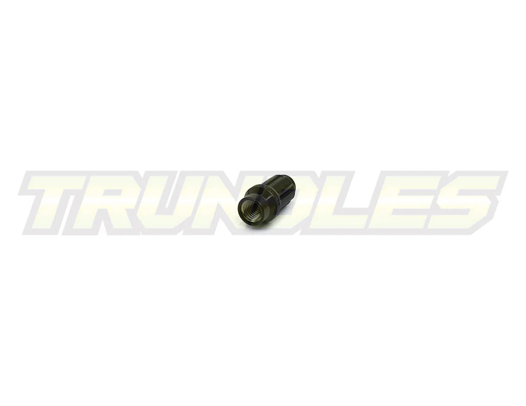 40387 | Wheel Nut Pack (24) - M12 x 1.5 Lug Nut - Long Shank - Spline Drive - BLACK