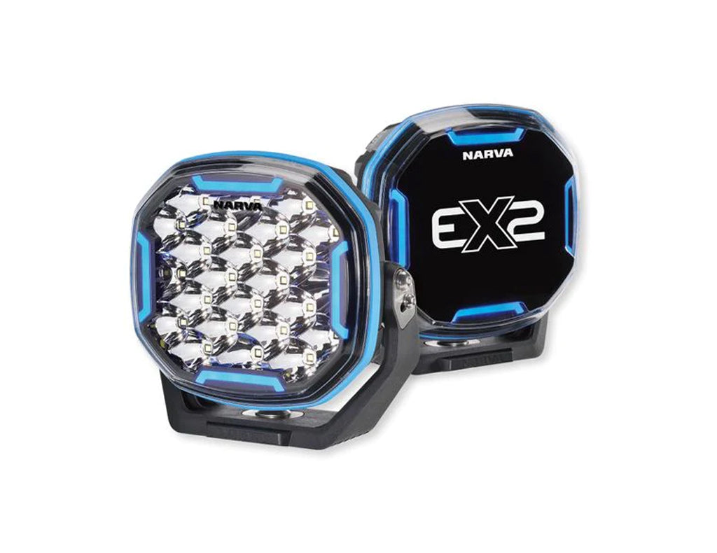 26177 | Narva 12/24V 7" EX2-R Driving Light (Pair) RGB Enabled