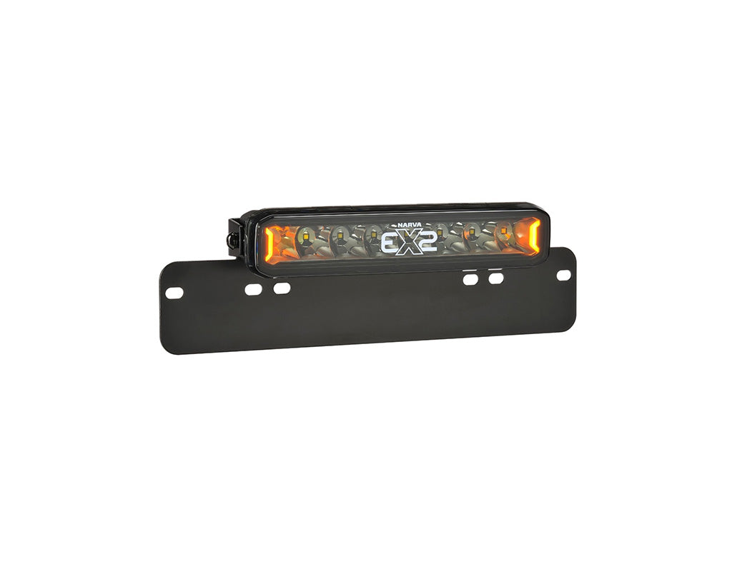 26161 | Narva 10" EX2 Blackout Light Bar Single Row License Plate