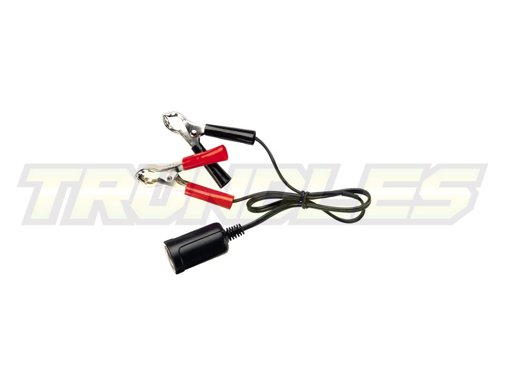 Narva Battery Clips with Extended Lead and Accessory Socket