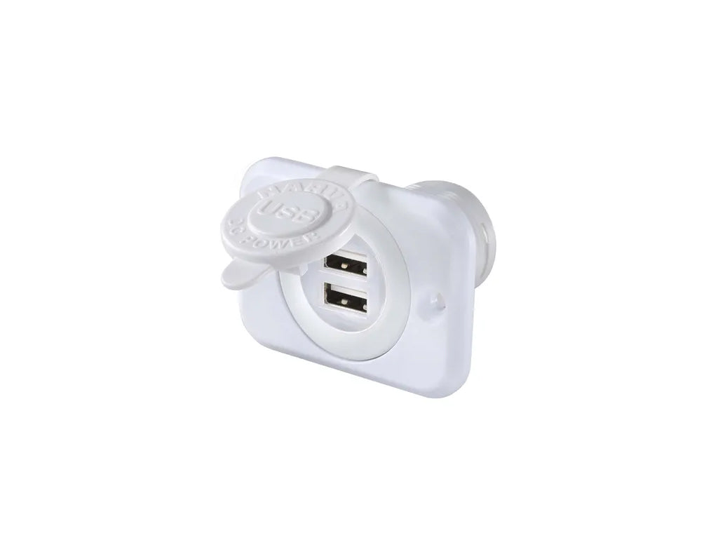 Narva Heavy-Duty Dual USB Socket