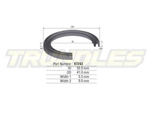 Kelpro Inner Rear Axle Seal to suit Toyota Landcruiser 80 Series 1990-1998