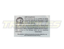 XROX ADR Compliant Replacement Sticker