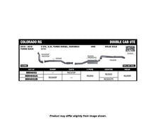 King Brown Exhaust System to suit Holden Colorado RG D/C 4WD 2.8L T/D 2012-2020 (No Cat)