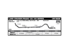 King Brown Exhaust System to suit Toyota Landcruiser Prado 120/150 Series 3.0L 1KD 2006-2015