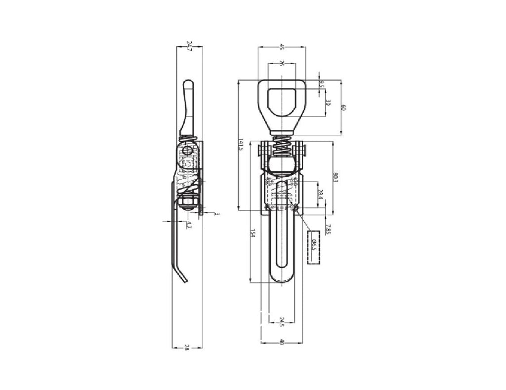 Jagsingh Over Centre Fastener For Tray Body