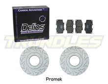 Delios Front Brake Upgrade Kit to suit Foton Tunland 2012-Onwards