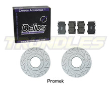 Delios Front Brake Upgrade Kit to suit Toyota Landcruiser 100 Series IFS 1998-2007