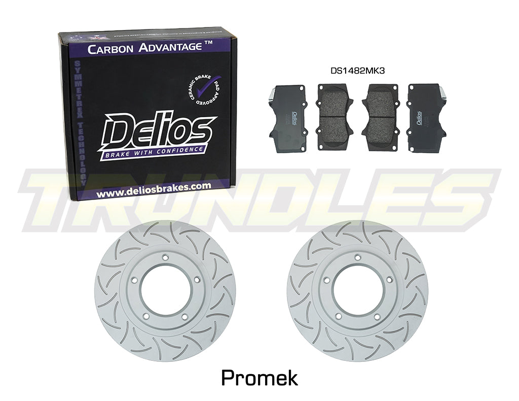 Delios Front Brake Upgrade Kit to suit Toyota Fortuner 2015-Onwards