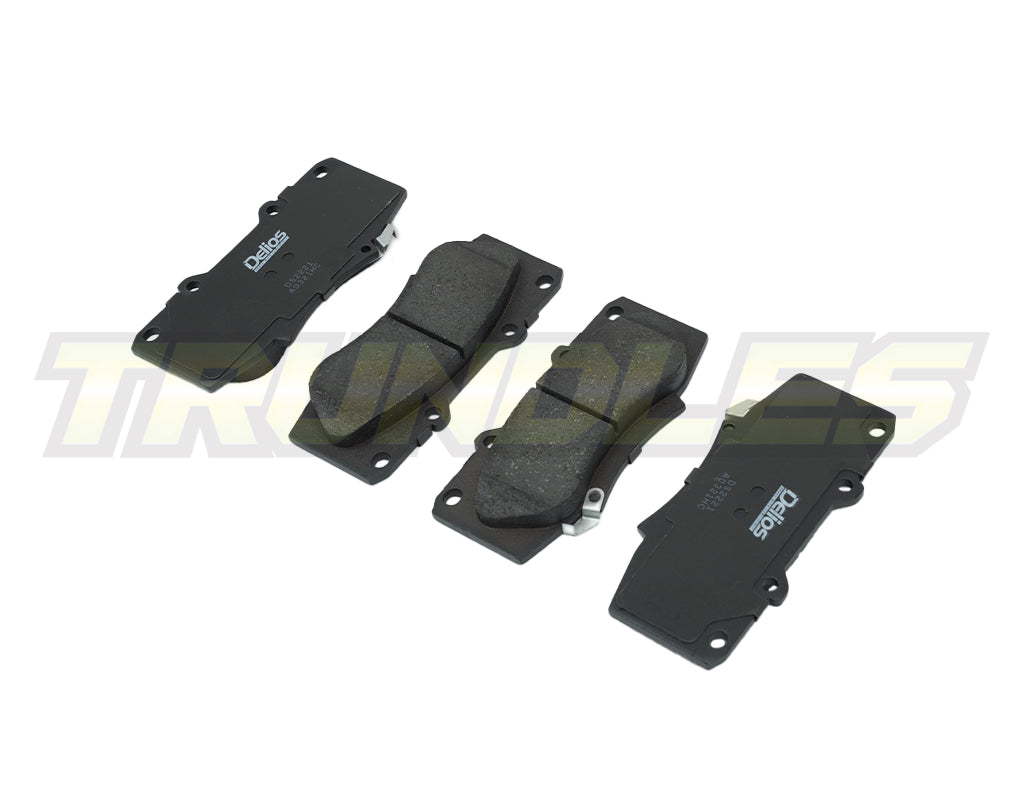 Delios MK3 Front Brake Pads to suit Toyota Hilux N70 (Without VSC) 2012-2015