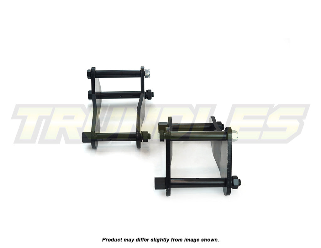 Trundles 25mm Lift Extended Rear Shackle Kit to suit Toyota Landcruiser 79 Series 1999-Onwards