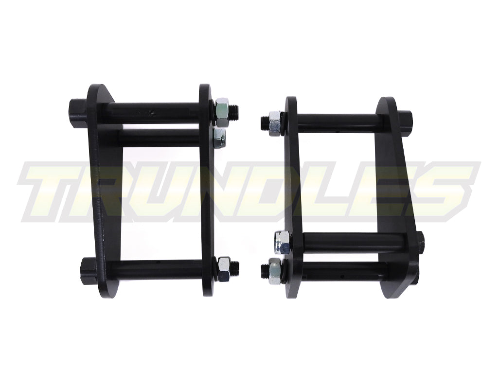 Trundles 25mm Lift Extended Rear Shackle Kit to suit Toyota Landcruiser 60/75 Series 1980-1999