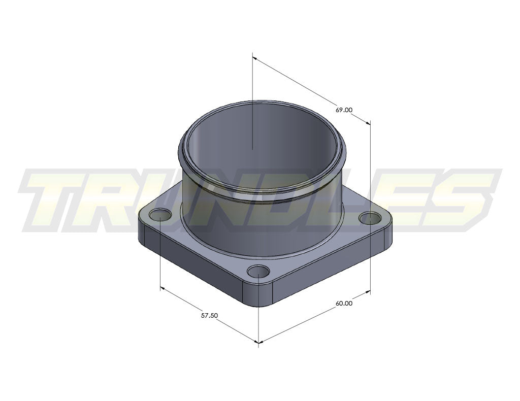 Trundles Billet Inlet Adapter Kit to suit Toyota 1KZ Engines (KZN165)