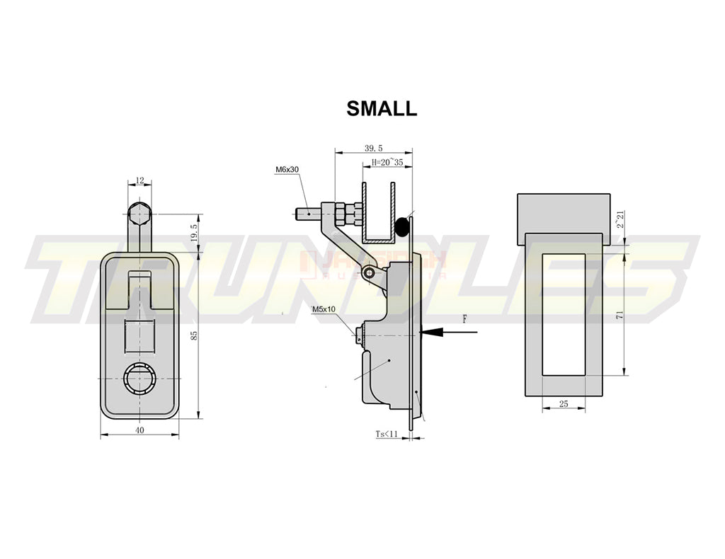Black Compression Lock - Small