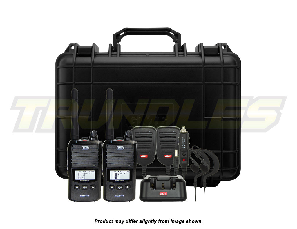 GME TX6165TP Handheld UHF CB Radio Inc Accessories (Twin Pack)