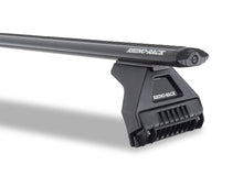 Rhino Rack Black Sportz 2-Bar Roof Rack with RL110 Legs to suit Toyota Landcruiser 79 Series Dual Cab 2007-Onwards