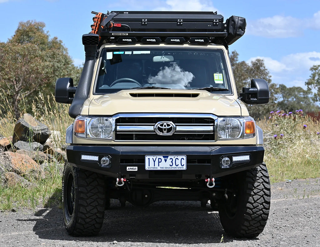 Jungle 4x4 Bull Bar Combo Deal to suit Toyota Landcruiser 70 Series 2012-2024