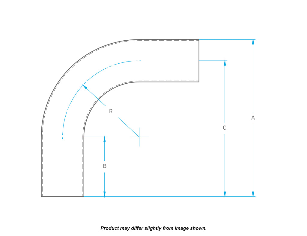 Ultibend 90° Stainless Steel Bend - Long Radius
