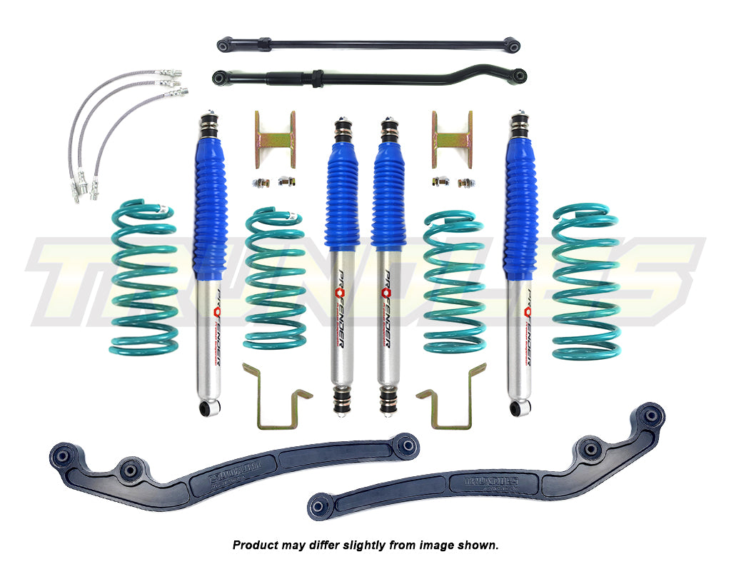 Profender 100mm Gas Lift Kit to suit Toyota Landcruiser 105 Series 1998-2007 (ABS Models)