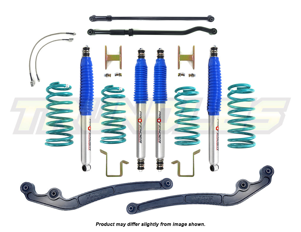 Profender 100mm Gas Lift Kit to suit Toyota Landcruiser 105 Series 1998-2007 (Non-ABS Models)