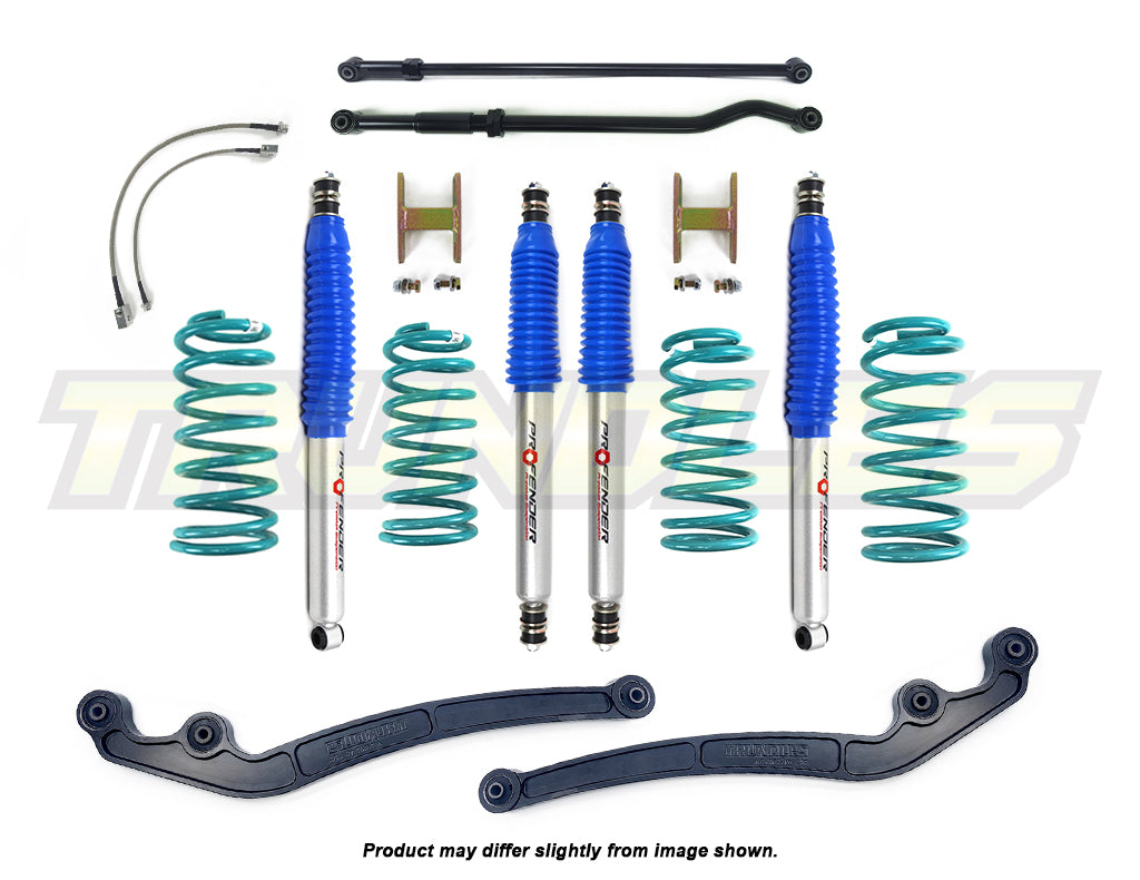 Profender 100mm Gas Lift Kit to suit Toyota Landcruiser 80 Series 1990-1998 (Non-ABS Models)