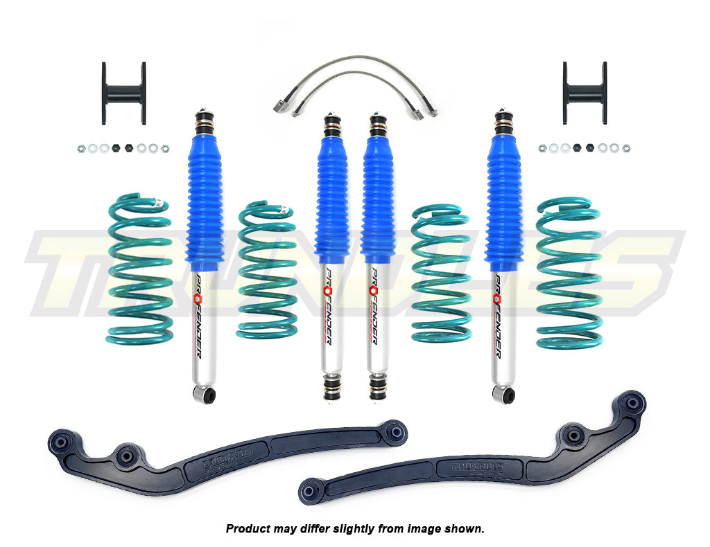 Profender 75mm Gas Lift Kit to suit Toyota Landcruiser 80/105 Series 1990-2007 (Non-ABS Models)