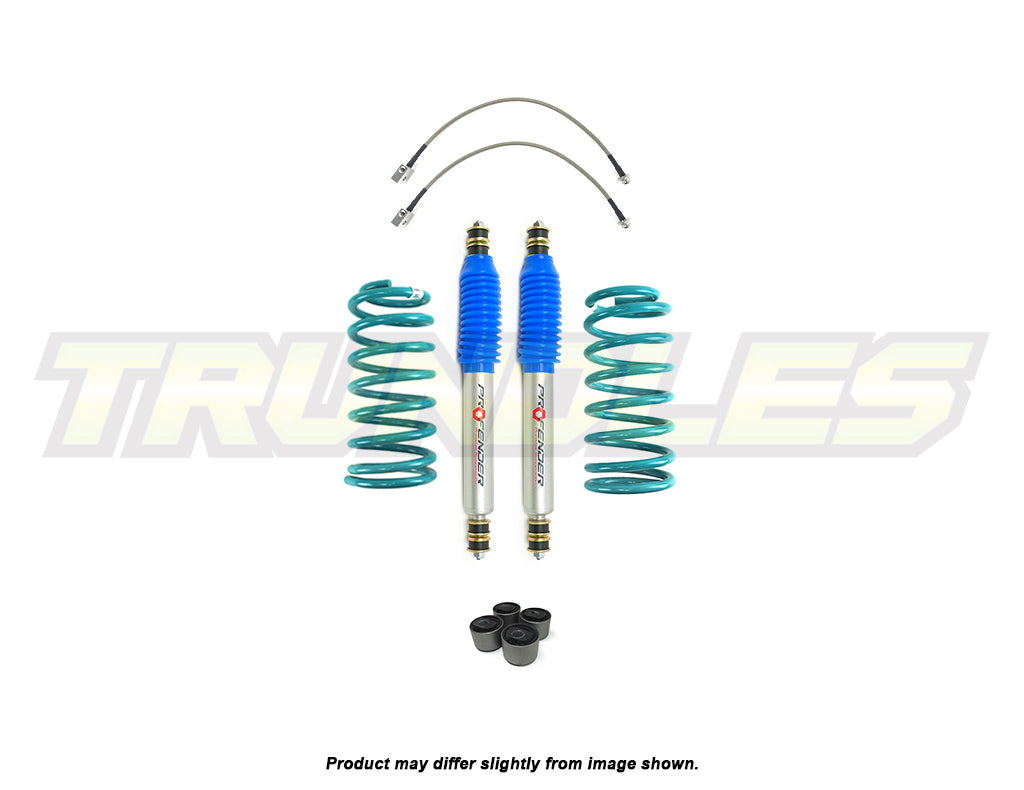 Profender Gas Front Lift Kit to suit Nissan Patrol Y61 Ute (Coil Rear) 1999-2023 (4.5L & 4.8L Petrol Models)