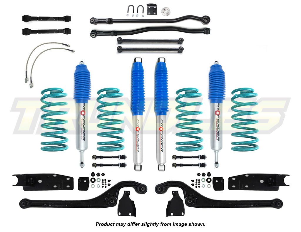 Profender 100mm Gas Lift Kit to suit Nissan Patrol Y60 LWB 1987-1998