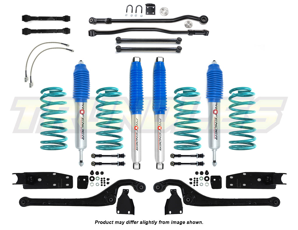 Profender 100mm Gas Lift Kit to suit Nissan Patrol Y60 LWB 1987-1998