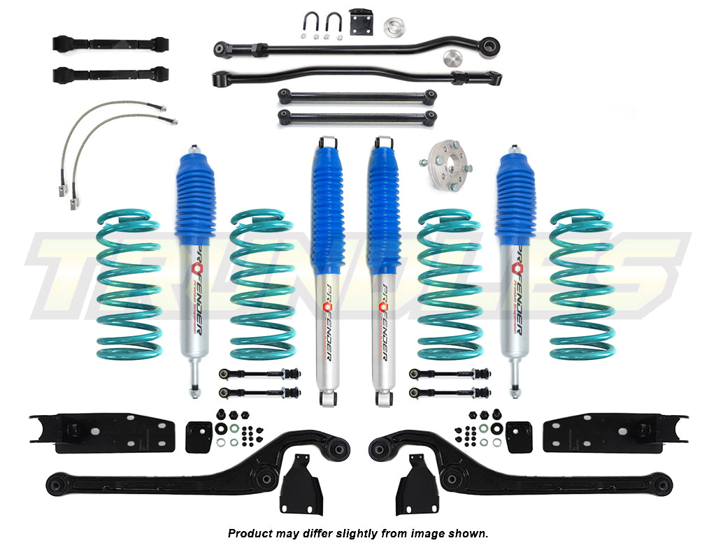 Profender 100mm Gas Lift Kit to suit Nissan Patrol Y60 SWB 1987-1998 (Petrol Models)