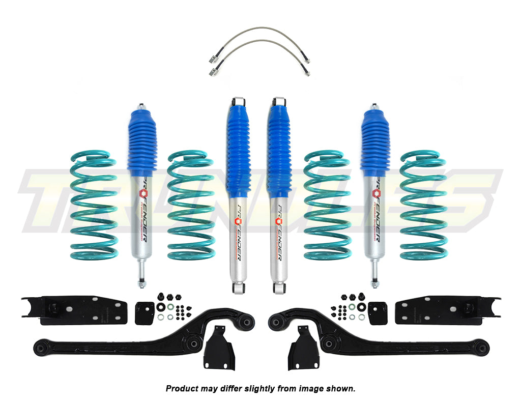 Profender 75mm Gas Lift Kit to suit Nissan Patrol Y60 LWB 1987-1998 (4.5L Petrol, 2.8L & 3.0L T/Diesel, 4.2L Diesel Engines)