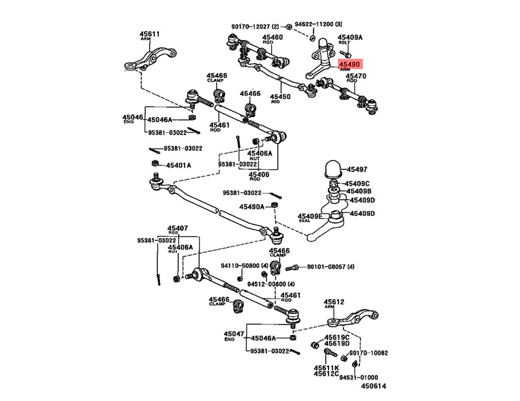 Idler Arm to suit Toyota Hilux 1988-2005