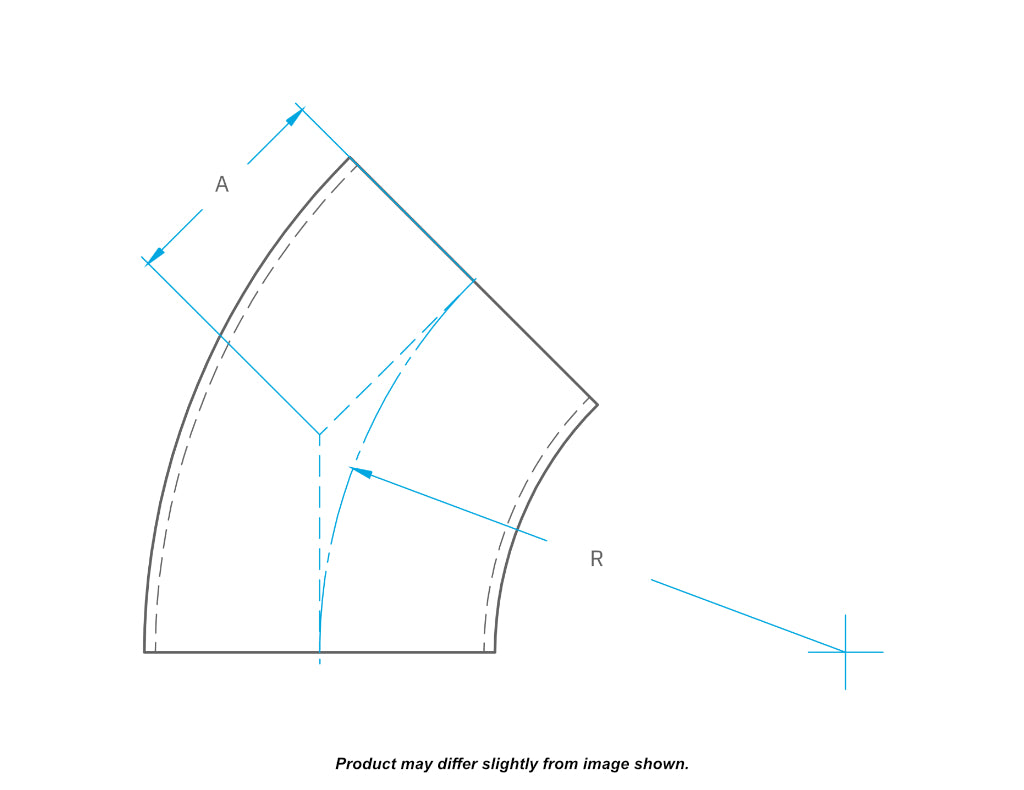 Ultibend 45° Short Radius Stainless Steel Bend