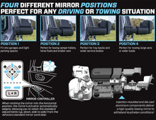 MSA Towing Mirrors to suit Toyota Landcruiser 70-79 Series 1984-Onwards