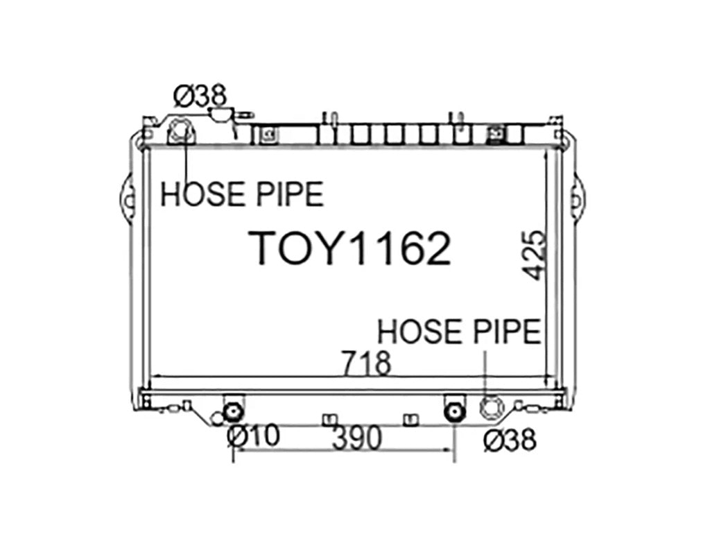 Fenix Radiator to suit Toyota Landcruiser HZJ81/HDJ81 1990-1997