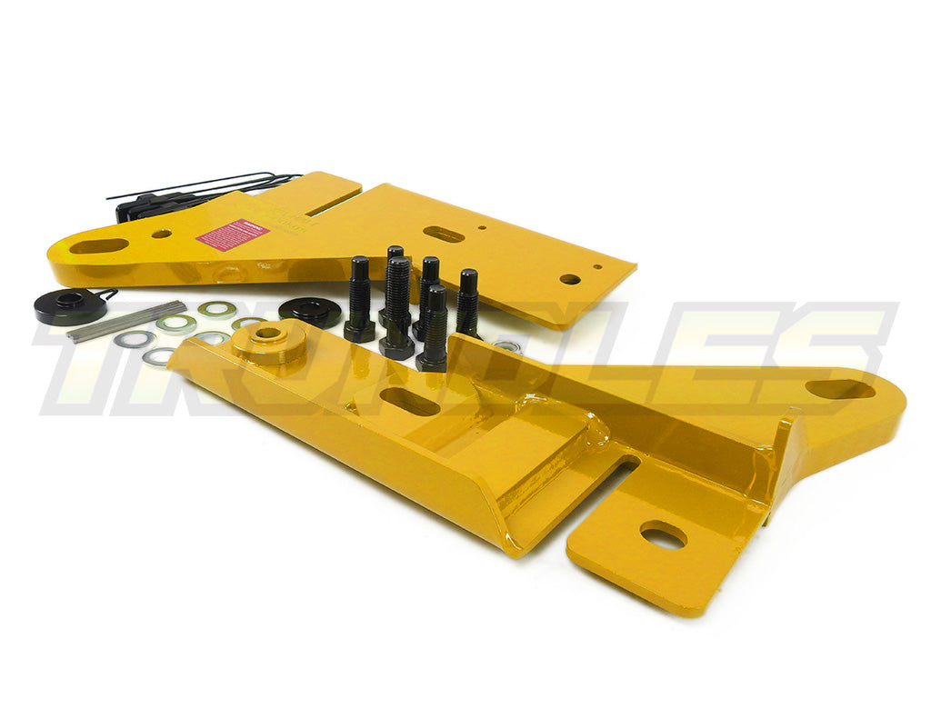 Trundles Heavy Duty Yellow Tow Point (Pair) to suit Ford Ranger PX1/2/3 & Mazda BT-50 Series II 2011-2022