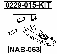FEBEST Camber Adjustment Bolt Kit
