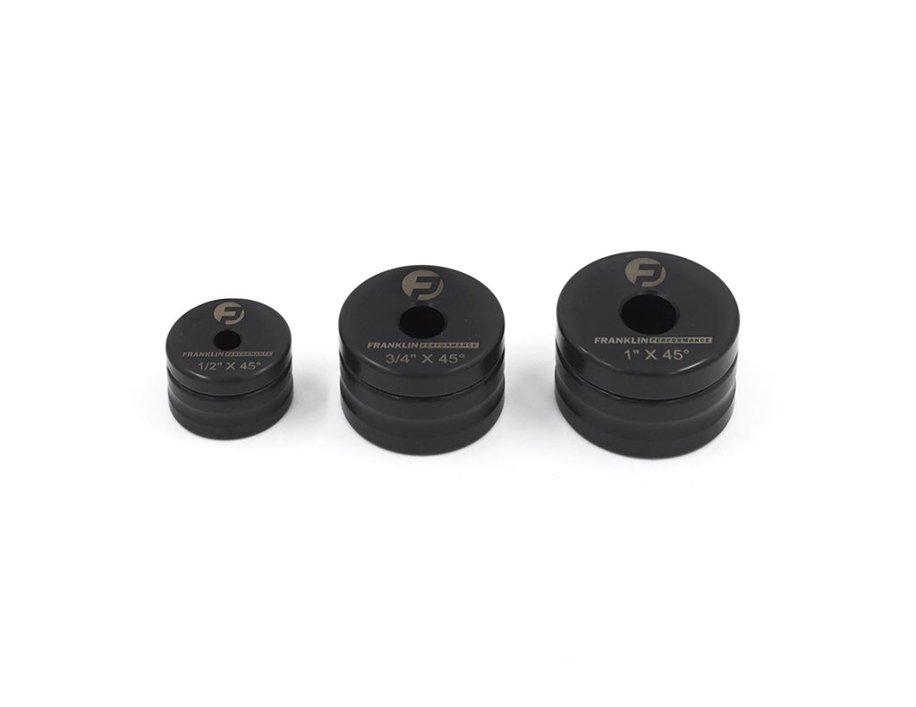 3-Piece Small Dimple Die Set - 1/2" to 1"