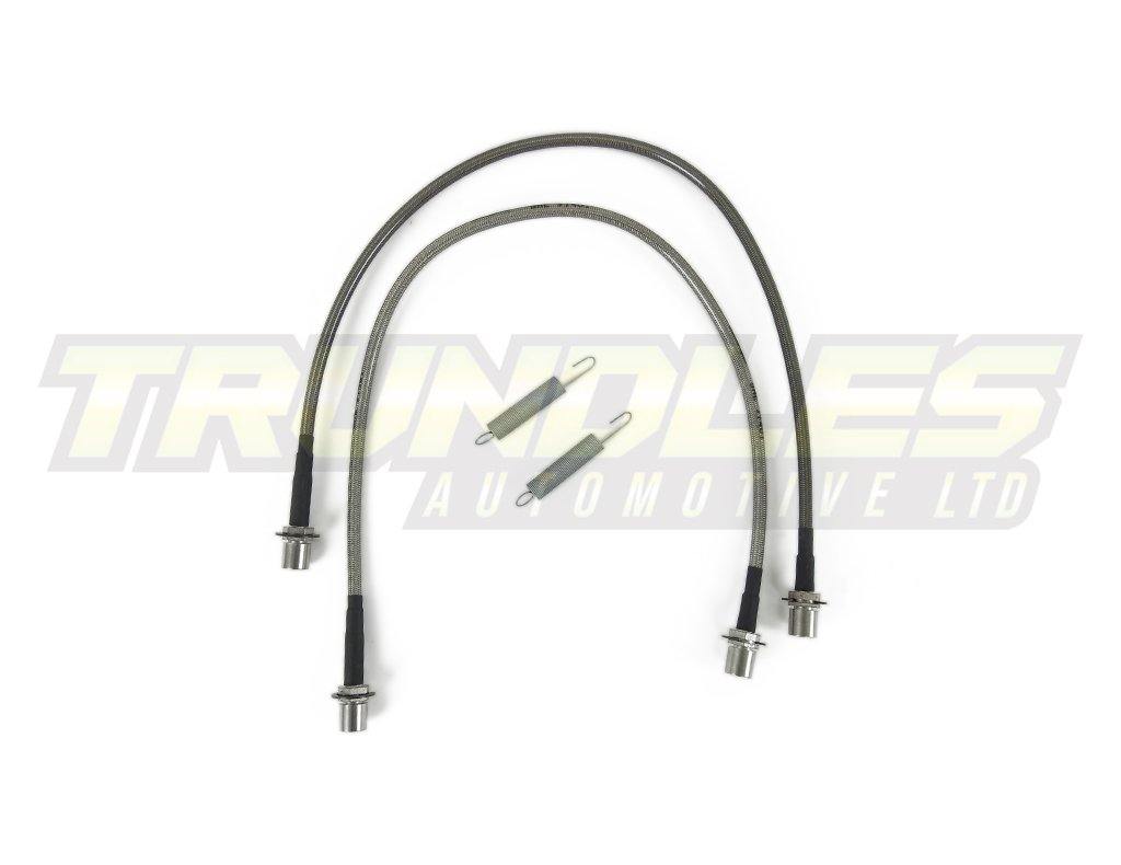 Front Dual Braided Brake Line for Toyota Hilux LN106 1979-1997 - Trundles Automotive