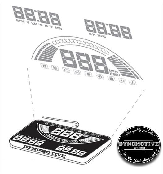 Dynomotive Heads Up Display DMHUD01 - Trundles Automotive