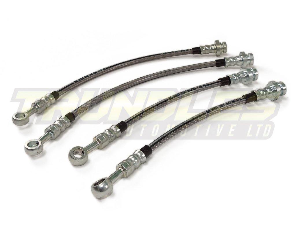 Full Braided Brake Hose Kit for Nissan Patrol GU Y61 1997-2012 - Trundles Automotive