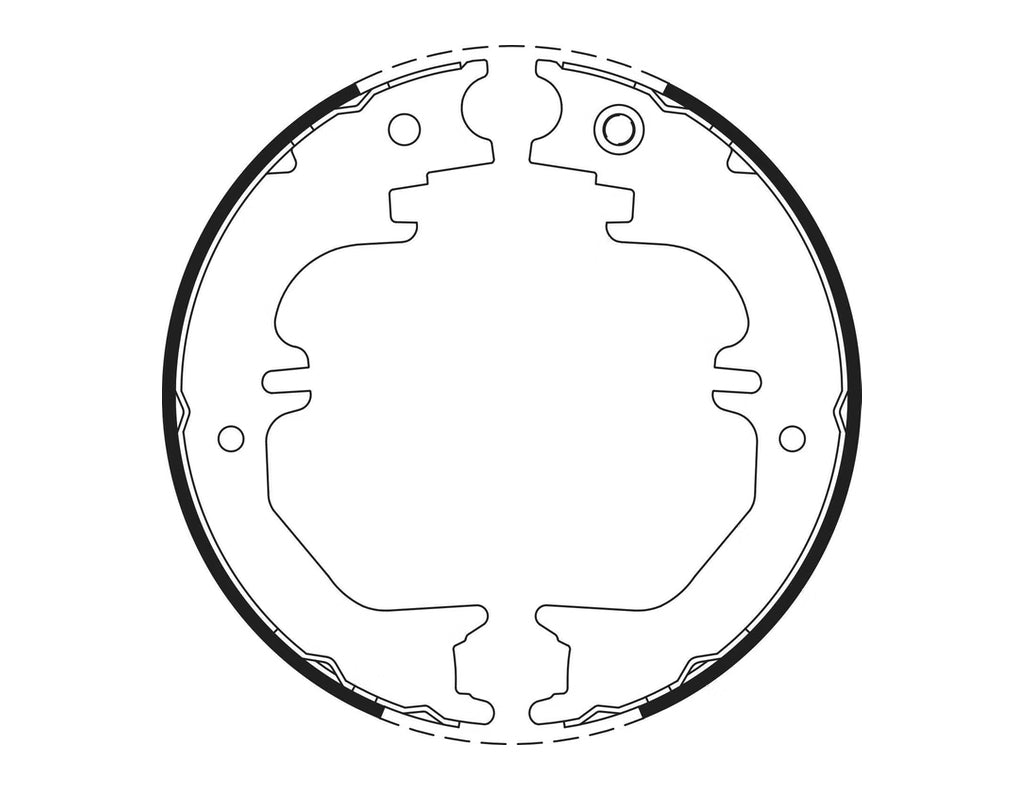 DBA Rear Handbrake Shoes to suit Toyota Landcruiser 80 Series 1991-1998