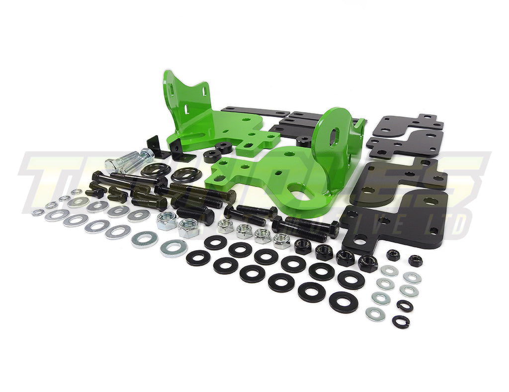 Trundles Heavy Duty Green Tow Point (Pair) to suit Holden Colorado RG 2012-2020
