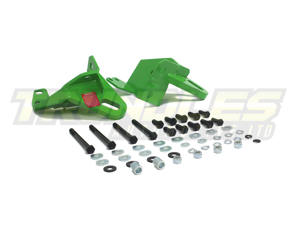 Trundles Heavy Duty Green Tow Point (Pair) to suit Ford Ranger PJ/PK / Mazda BT-50 Series I 2007-2011