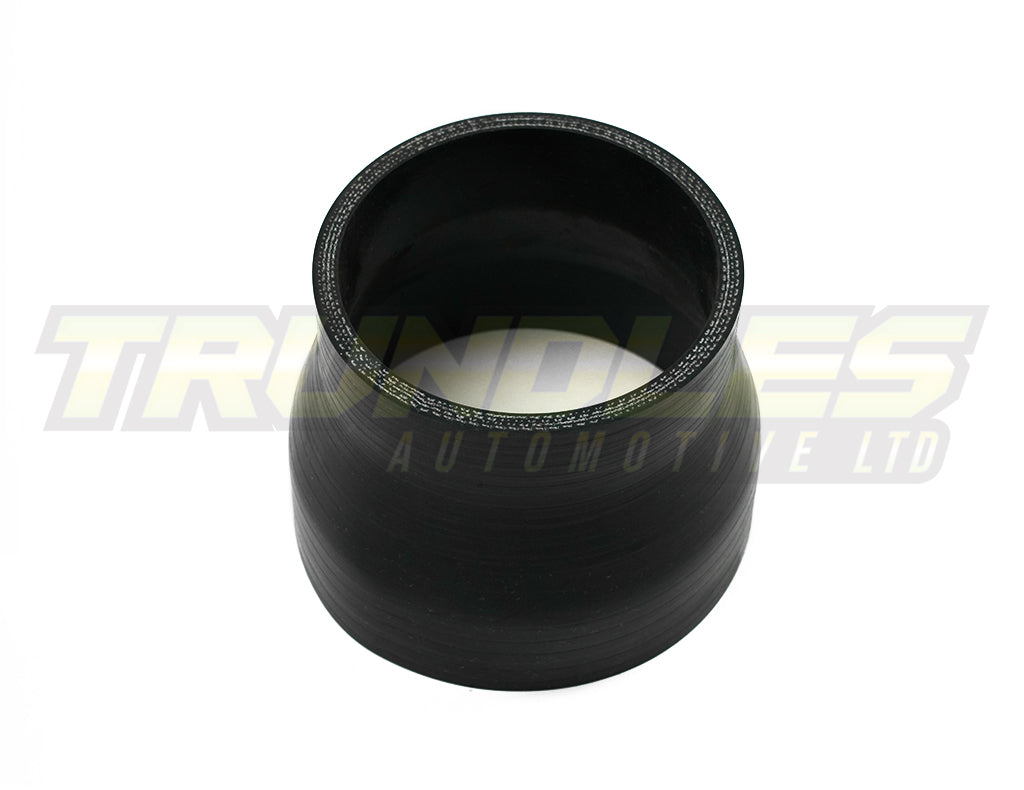 3"-3.75" Straight Silicone Reducer Joiner - Black