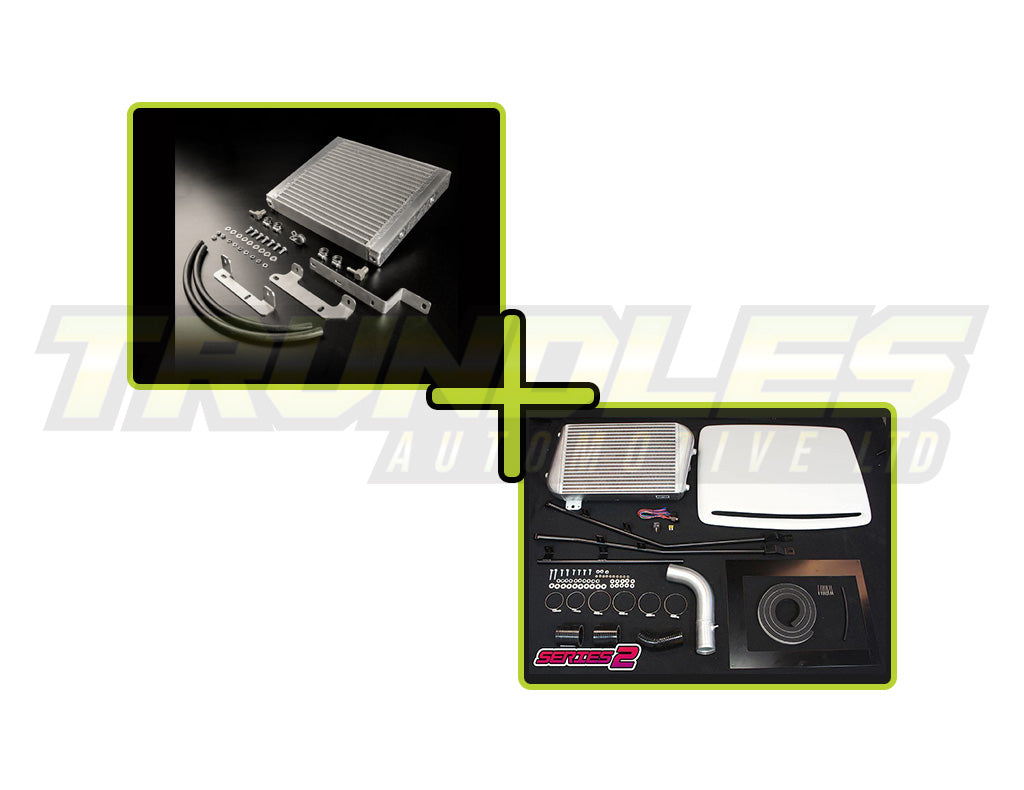 HPD Intercooler and Trans Cooler (Series 2) Combo Kit to suit Nissan Patrol Y61 ZD30 Common Rail 2000-2023
