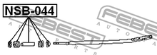 D21 / D22 Front Castor Rod Bush Kit - Trundles Automotive
